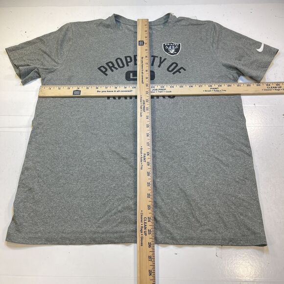 RAIDERS LAS VEGAS Jersey T SHIRT Sz L Nike Dri Fit NFL FOOTBALL Property of - Picture 4 of 4